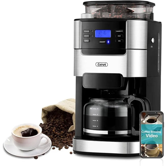 Programmable 10-Cup Grind and Brew Coffee Maker with Built-In Burr Grinder Main Product Photo